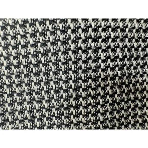 Ermenegildo Zegna Soft Knit Blazer 56L Silk Wool 3 Button Ventless Black White